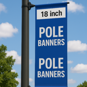 18 Inch Wide Pole Banners