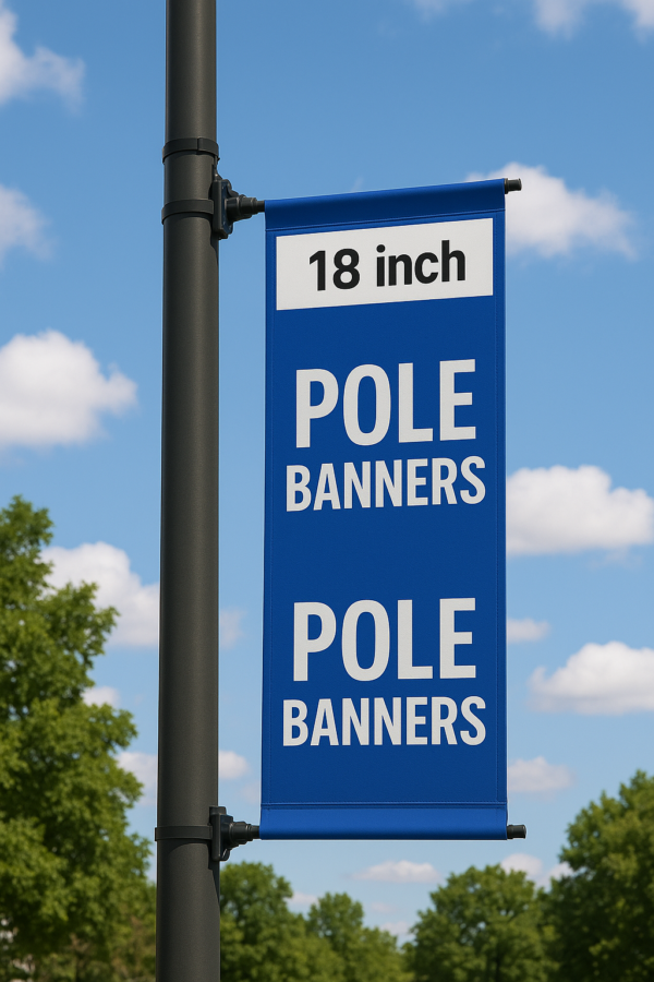 18 Inch Wide Pole Banners