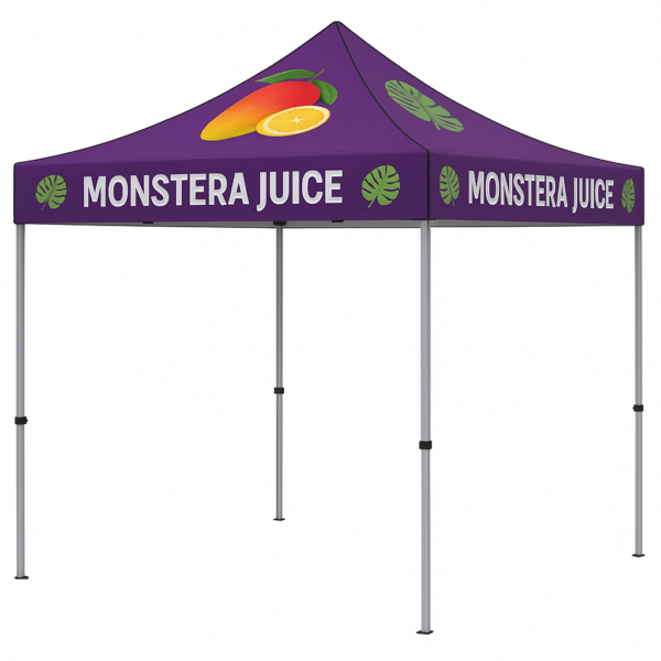 10x10 Aluminum Canopy Tent – Lightweight Frame with Full Color Print