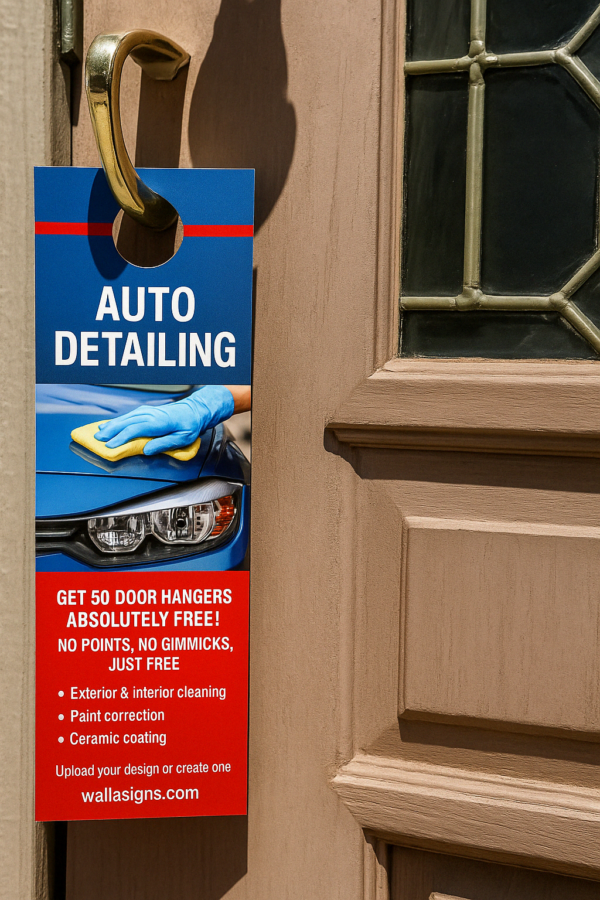 Free Door Hangers For Auto Detailing Door