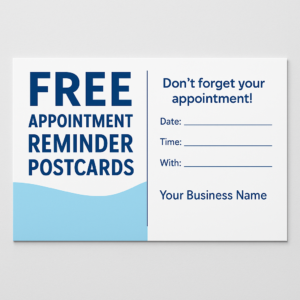 Free Appointment Reminder Postcards