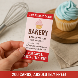 Free Business Cards For Bakers & Cake Artists