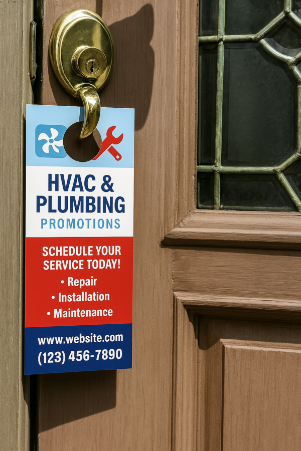 Free Door Hangers For HVAC & Plumbing Promotions