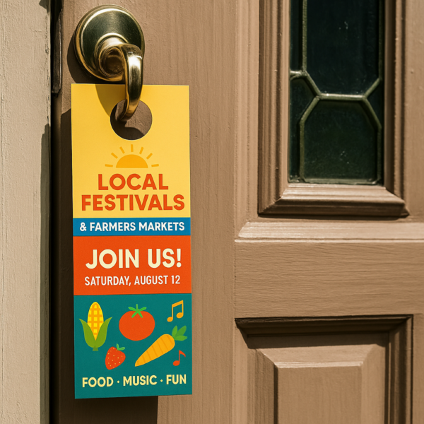 Free Door Hangers For Local Festivals & Farmers Markets