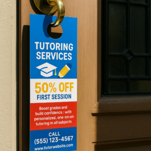 Free Door Hangers For Tutoring Promotions