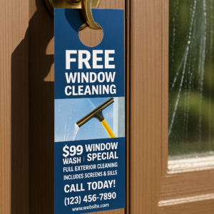 Free Door Hangers For Window Cleaning Promotions
