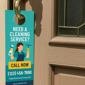 Free Door Hangers for House Cleaning & Maid Services