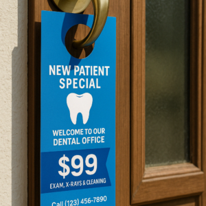 Free Door Hangers for New Dental Patient Promotions