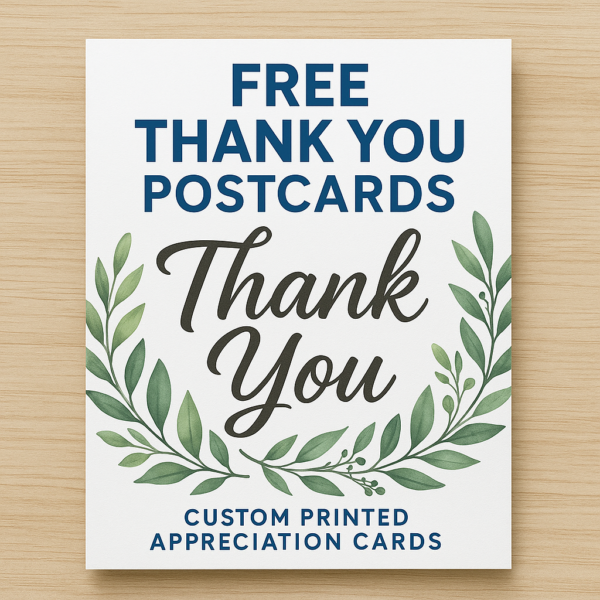 Free Thank You Postcards