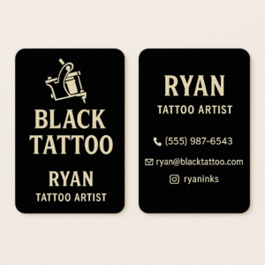 Free Tattoo Artist Business Cards