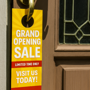 Free Door Hangers For Grand Openings & Store Sales