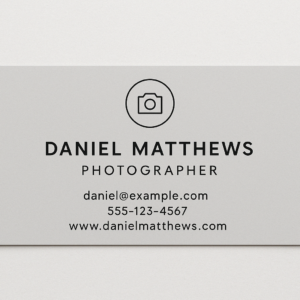 Free Photographer Business Cards