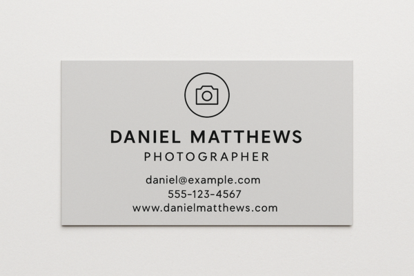 Free Photographer Business Cards