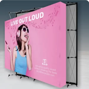 Straight Velcro Pop Up Wall