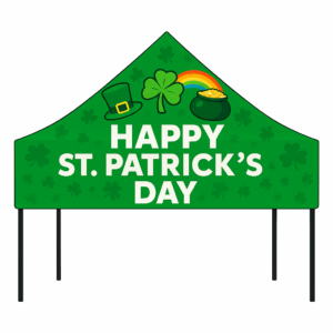 10x10 Aluminum Canopy Tent – Custom St. Patrick’s Day Edition