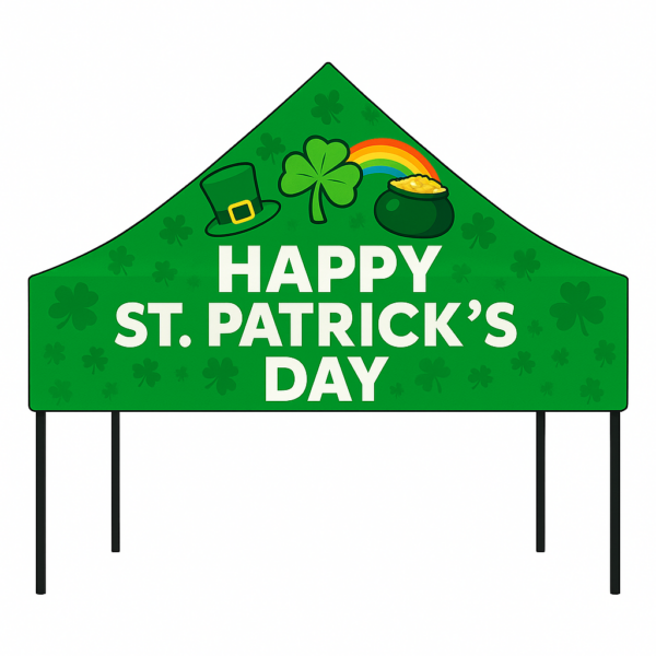 10x10 Aluminum Canopy Tent – Custom St. Patrick’s Day Edition