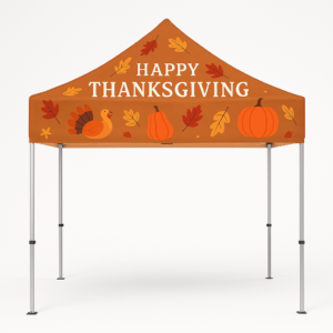 10x10 Aluminum Canopy Tent – Custom Thanksgiving Edition