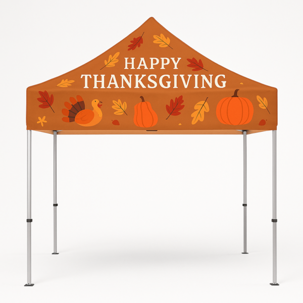 10x10 Aluminum Canopy Tent – Custom Thanksgiving Edition