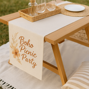 Boho Picnic Table Runners