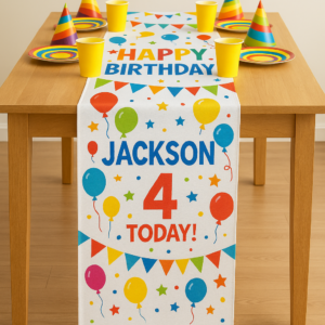 Kids Birthday Table Runners