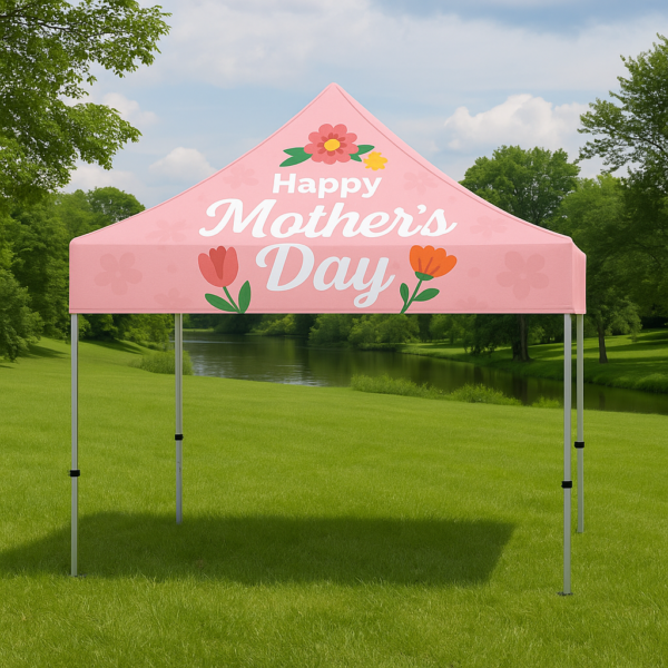 10x10 Aluminum Canopy Tent – Custom Mothers Day Tent