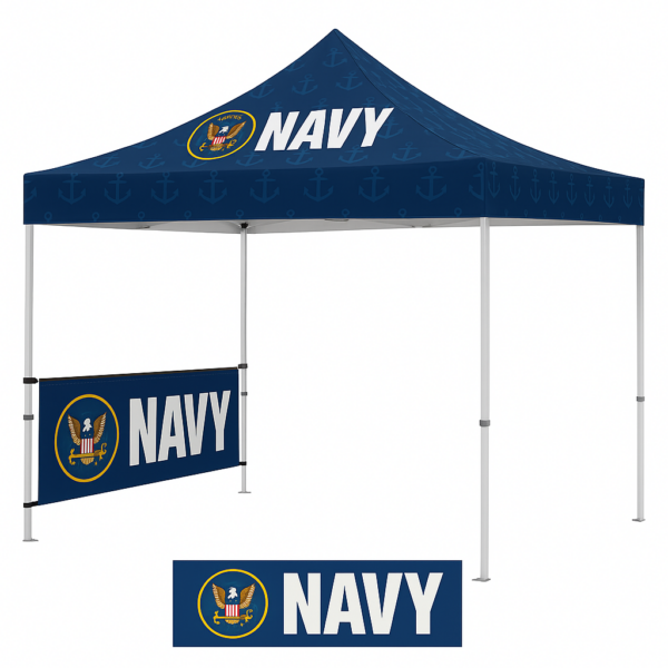 10ft Canopy Half Wall – Custom Printed Side Barrier