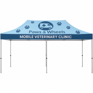 20x10 Aluminum Canopy Tent – Custom Pop-Up with Full Color Print