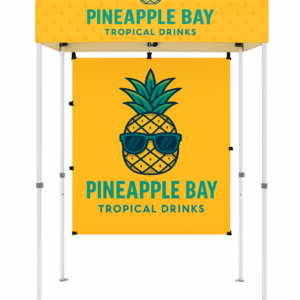 5ft Tent Backwall – Custom Printed for Small Canopies