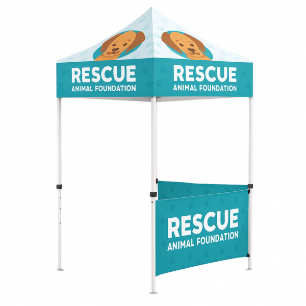 5ft Steel Canopy Tent Half Wall - Image 3