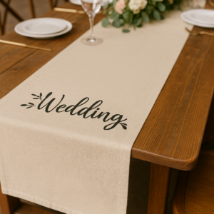 Custom Printed Canvas Table Runner