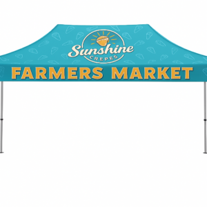 5ft Aluminum Canopy Tent – Custom Printed 15x10 Pop-Up