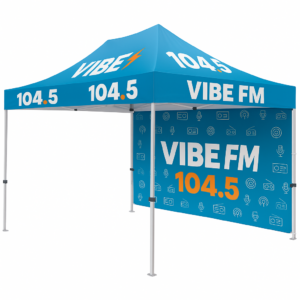 15ft Canopy Tent Backwall – Custom Full-Color Print