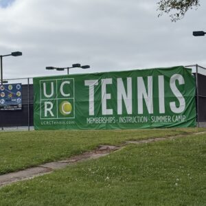 10x30 Heavy-Duty Outdoor Banner for Fence & Tennis Court Walls