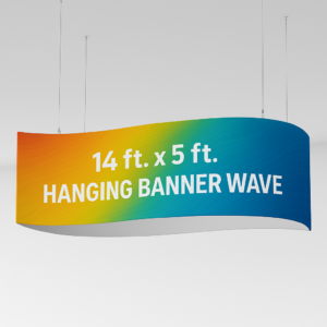 Banner Suspenso con Diseño Abstracto