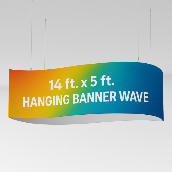 Banner Suspenso con Diseño Abstracto