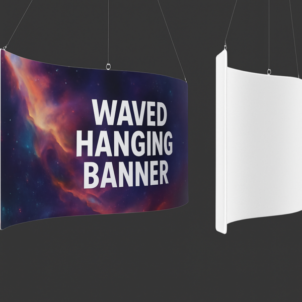 Banners colgantes ondulantes vibrantes