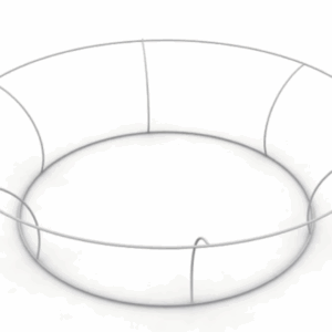 10 x 3.5 ft. Hanging Banner Tapered Circle (Hardware Only)