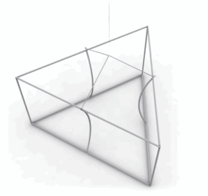 8 x 2 ft. Hanging Banner Triangle (Hardware Only)