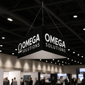 12 x 3.5 ft. Hanging Banner Triangle Single-Sided (Graphic Package)
