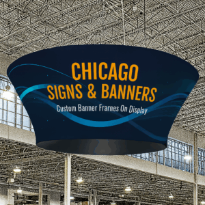 Banner personalizable en exposición de Chicago