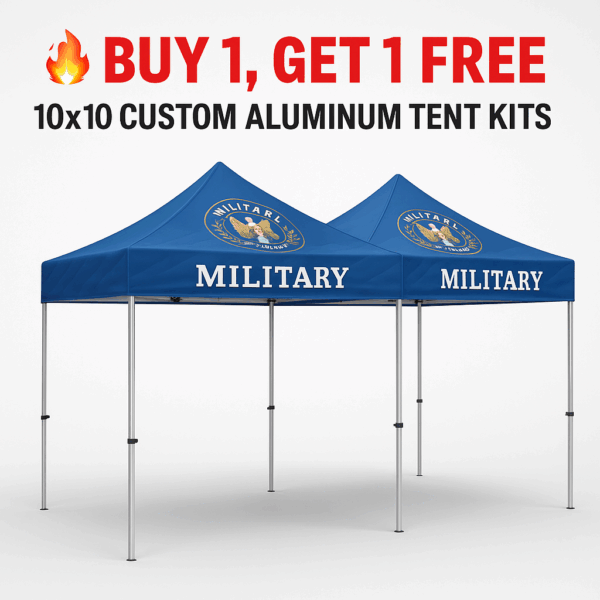 Buy 1 Get 1 Free – 10x10 Custom Aluminum Tent Kits
