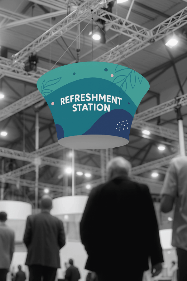 Estación de Refrescos en Exposición