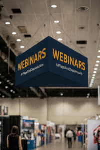 Señal de promoción de webinars