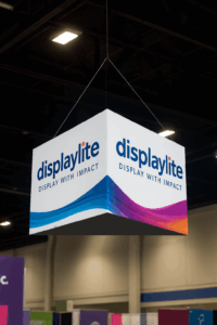 Banner Displaylite en feria comercial