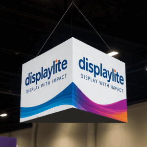 Banner Displaylite en feria comercial