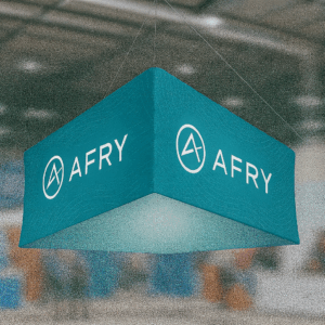 Banner de AFRY en exposición
