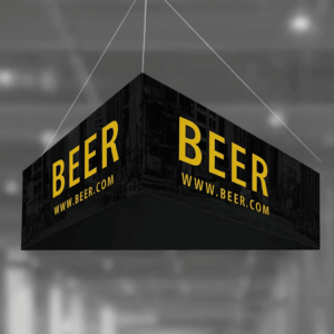 Banner de Cerveza en Exhibición