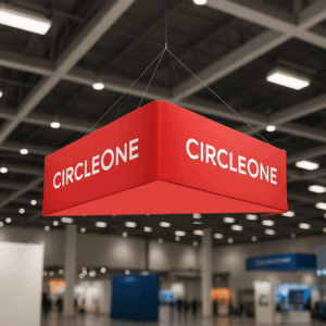 Banner promocional CIRCLEONE en exposición