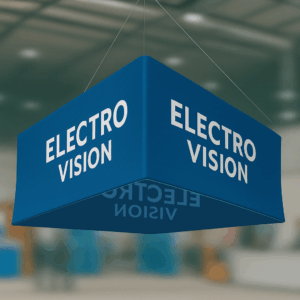 Cartel Triangular de Electrovision