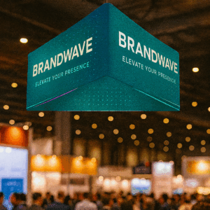 Exhibición con Banner de BRANDWAVE
